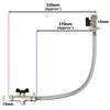 SPARES2GO Combi Boiler Filling Loop Straight Part L Compliant Central