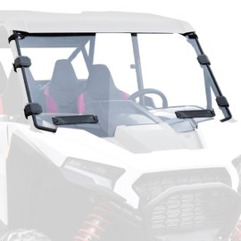 SAUTVS Full Windshield for RZR XP 1000 2024 2025, Clear Scratch Resistant Coating Vented Front Full Windshield Windscreen Window with Vents for Polaris RZR XP 1000 / XP 4 1000 2024 2025 Accessories