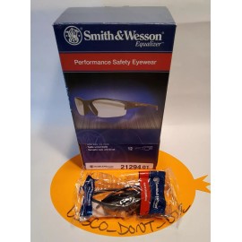 Smith & Wesson Equalizer Safety Glasses with Gun Metal Frame and Clear Lens