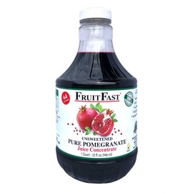 Pomegranate Juice Concentrate by FruitFast - (32 FL OZ) Unsweetened, 65 Brix Pure Concentrated Juice - 100% Pomegranate Extract - No Additives or Fillers!