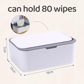 SDKZBFC Wiping Cloth Dispenser, Wiping Cloth Case, Large Capacity Refillable Wipe Container with Easy Open Design, Portable, Press to Open, Non-Slip Design
