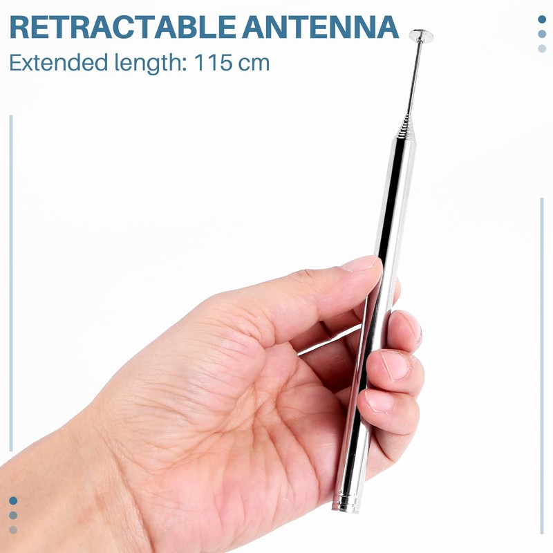 115 cm 10 Section Telescopic Antenna FM AM Radio