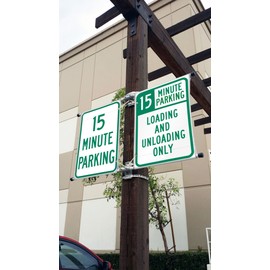 Double Sided Street Pole Banner 24" -Hardware Only