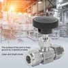 304 Stainless Steel Valve 2‑Way High Pressure Needle Flow Control