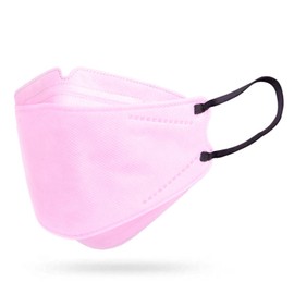 Premium Face Masks 30 Colors Resealable Pack of 5 Pieces. Colored Disposable Masks. Quality Ear Loops And Flexible Nose Bridge (Light Pink)