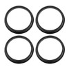 sourcing map Set of 4 Wheel Hub Centring Rings Plastic