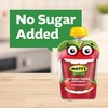 Mott's No Sugar Added Strawberry Applesauce, 3.2 Oz Clear Pouches,