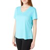 Reel Legends Womens Solid Freeline V-Neck Short Sleeve Top Medium