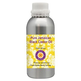 Deve Herbes Pure Jamaican Black Castor Oil (Ricinus communis) Cold Pressed 300ml (10 oz)