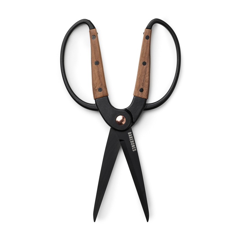 Barebones Garden Scissors - Walnut Scissors - Garden Supplies and