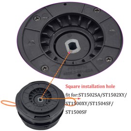 BGTOOL AH1530 Replacement Trimmer Head Weed Eater Compatible with Ego 15inch ST1500SF,ST1500XY,ST1502SA,ST1502XY,ST1500F,ST1504SF Square Hole 2 Flat Sides