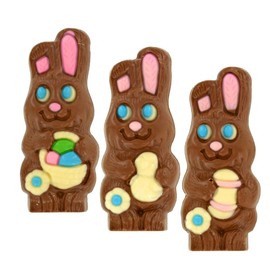 Palmer Hippy Hoppy Milk Chocolate Easter Bunny 1.5 oz Box Basket Stuffer Hollow Mini Colorful