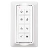 Ceiling Fan Remote Control with Light Dimmer, 3 Speeds Wall