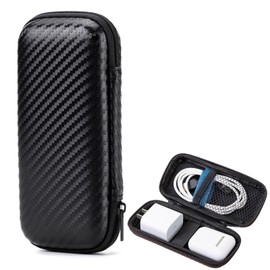 Flash Drive Case, EVA Shockproof, Pressure Proof and Waterproof Hard Carrying Travel Case Bag for Earphones, Memory Cards, SD Card Holder Compatible with Thumb Drive, Keys, Money (Black)