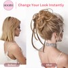 HOOJIH Messy Bun Hair Piece, Super Long Tousled Updo Hair