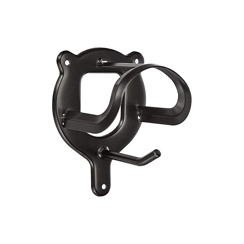 PFIFF 001109 Bridle Holder with Additional Hook, Powder-Coated Metal, Open