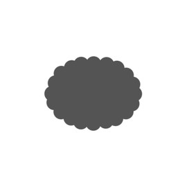 Vaessen Creative Craft Paper Punch - Scalloped Oval - 3,2 4,5 cm - Circle Cutter for Crafting and Card Making, White/Pink