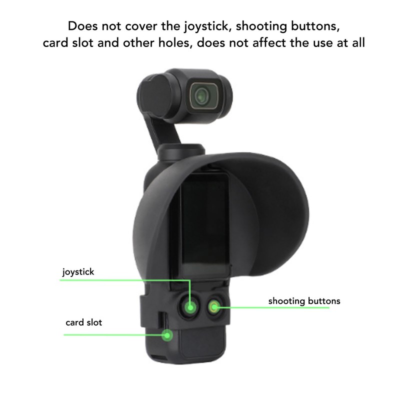 Camera Screen Sunshade for Osmo Pocket 3 Replacement Silicone Action