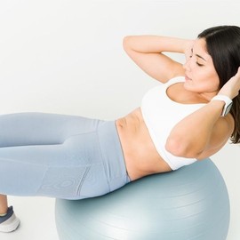 I Wanna Anti-burst Pastel Gym Ball 55cm Dusty Blue