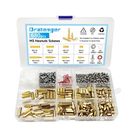 Pack of 680 Motherboard Spacers, Robust and Easy to Use, M3 Spacers, Wide Range of Applications, Brass Screw, for Electronics and Electrical Appliances (Average Size)