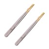 SAFIGLE 2sets Electroplated Stainless Steel Eyebrow Tweezers Flat and Oblique