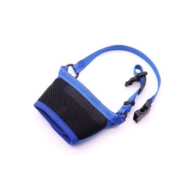 Dog Muzzle for Small Dogs, Small Dog Muzzles to Prevent Biting, Soft Muzzle with Reflective & Adjustable Strap,Breathable Dog Mouth Guard for Biting Chewing Grooming, Allow Panting Drinking (Blue,S)