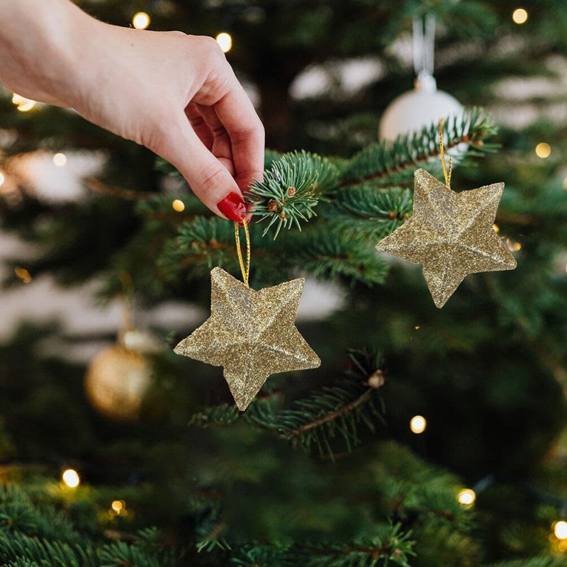 ledmomo 30 Stars Small Star Mini Star Christmas Tree Ornaments