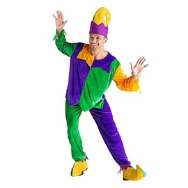 Fun Express Men’s Mardi Gras Jester Costume