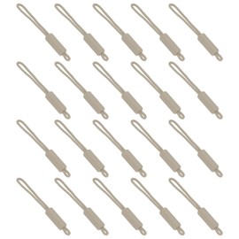 PATIKIL Replacement Zipper Pull Cord, 20Pcs Nylon Zipper Puller Slider Helper Extension Fixer for Luggage, Tent, Backpack, Handbag, Purse, Khaki