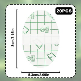 20pcs Self Adhesive Invisible Heel Anti-Wear Sticker, Transparent Waterproof Anti-Friction Stickers Prevention Pads for High Heels Shoes