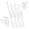 46 Inch Blinds Wand Replacement with Hook, White Plastic Blind