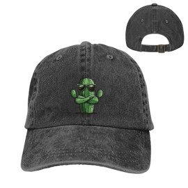 Buyidec Cool Cactus Baseball Cap Distressed Adjustable Low Profile Vintage Trucker Hat Golf Dad Hat Men Women