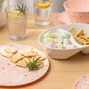 Bzyoo 12-Piece Melamine Dinnerware Set - White Confetti | Lightweight,