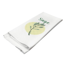 ThisWear Kitchen Cooking Accessories Sage Popular Cooking Herbs and Spices Kitchen Tea Towel Sage