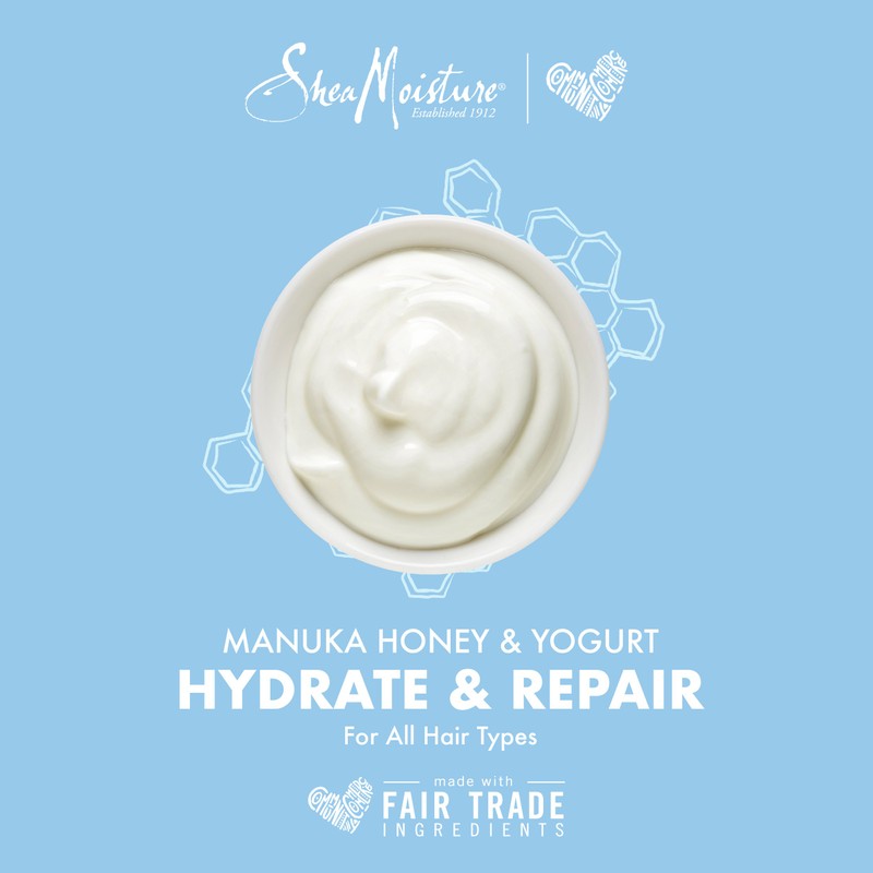 Shea Moisture Manuka Honey and Yogurt Hydrate+Repair Shampoo, Conditioner And