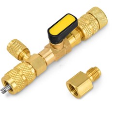 YWHWXB Valve Core Remover Installer Tool,R410A R22 AC Schrader Valve Core Remove Installer Wrench with Dual Size SAE1/4-5/16" Port for Refrigeration Air Conditioning A/C Line Repair Tools