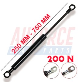 AUTORCE 200N Universal Gas Struts Springs M8 EYELET Heads 200-250-300-350-400-450-500-550-600-650-700-750 MM Lift Support System - Force 200 (N) (250 MM)