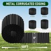Metal Corrugated Garden Edging 8" x 50Ft, Landscape Edging Border