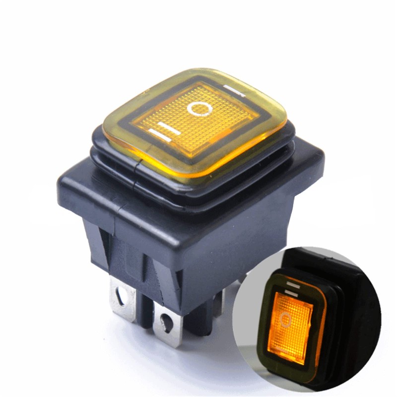 WANGCL 5PCS LED Waterproof Toggle Switch 12V ON/OFF/ON 3 Position