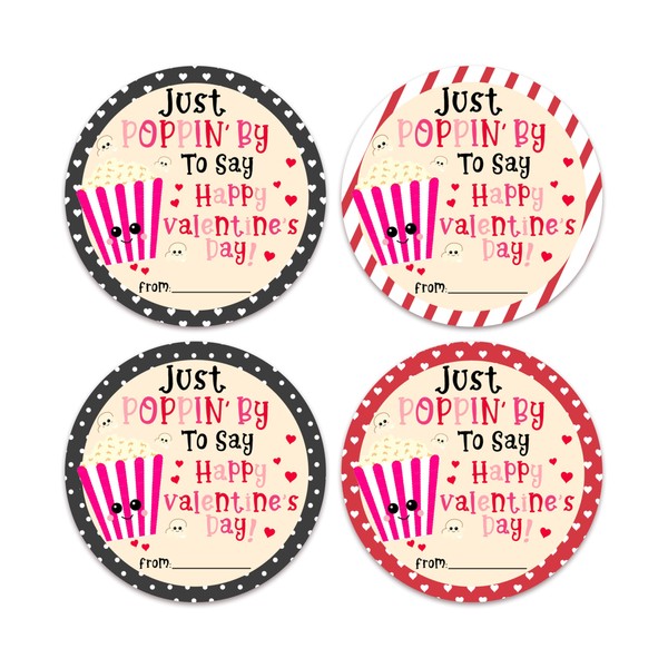 10 Pcs of 4 Different Design Valentine's Day Stickers, Just