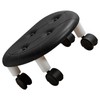 Round Low Rolling Stools Fuax Leather Universal Wheel Small Roller