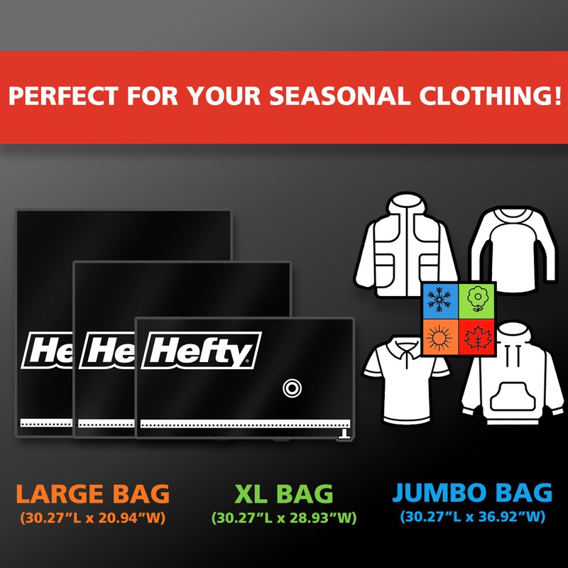 Hefty MAX Shrink-Pak Vacuum Storage Bags Combo Pack – Max