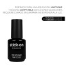 Gloss Over stick on base con calcio para pegar geltip