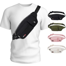 MAXTOP Large Bumbag Waist for Women Men Sports Belt Bag with Adjustable Strap Travel Essentials for Walking Running Hiking Cycling Easy Carry All Phones