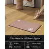 Pet Feeding Mat-Absorbent Dog Mat for Food and Water Bowl-No