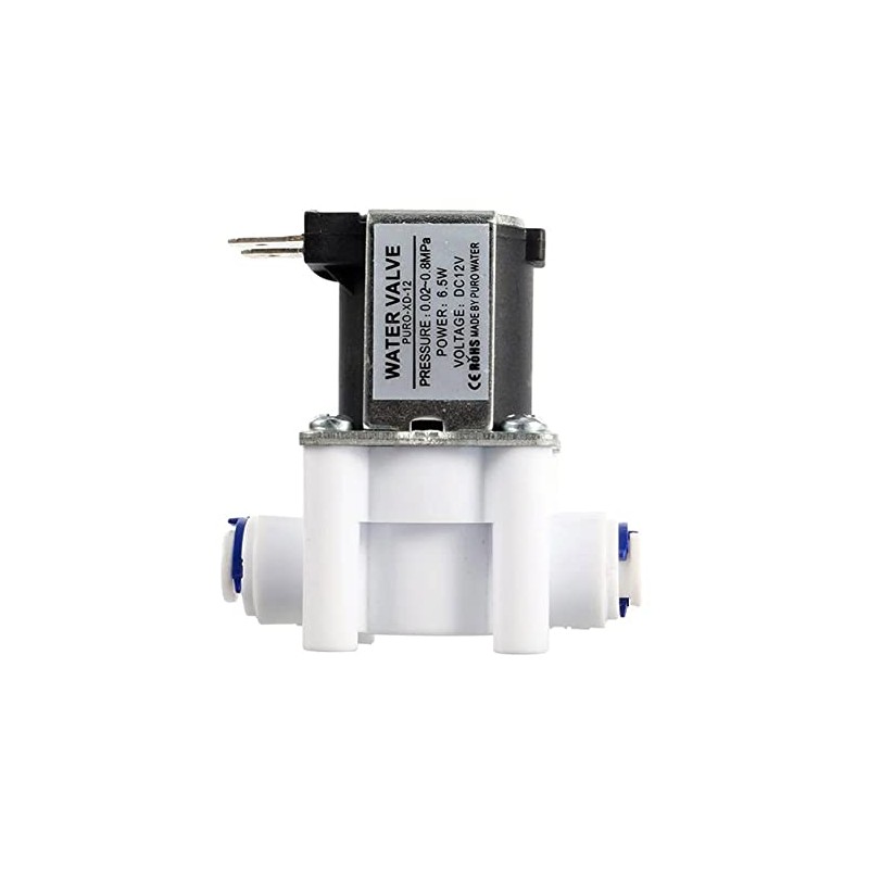 Metaland Water Inlet Solenoid Valve DC12V 1/4" Normally Closed for