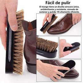 NXQAPUO Kits de Cuidado de Zapatos,Kit de 7 esmaltes de zapatos de viaje para hombres,Cuidado del Calzado, Equipo para Lustrar Calzado,Ideal para cumpleaños, graduación, regalos de nuevo trabajo.