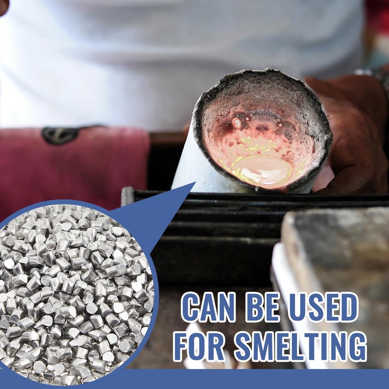 Shimeyao Aluminum Pellets (2.2 Pound) 99.9+% Raw Aluminum Alum Metal