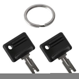 Unifizz 2 Pack Forklift Keys, Compatible with Hyster S30XL and More, Push Button, Black