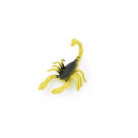Safari Scorpion, Yellow & Brown, Rubber Toy, Realistic , Model, Kids Gift, 2.5" F1524